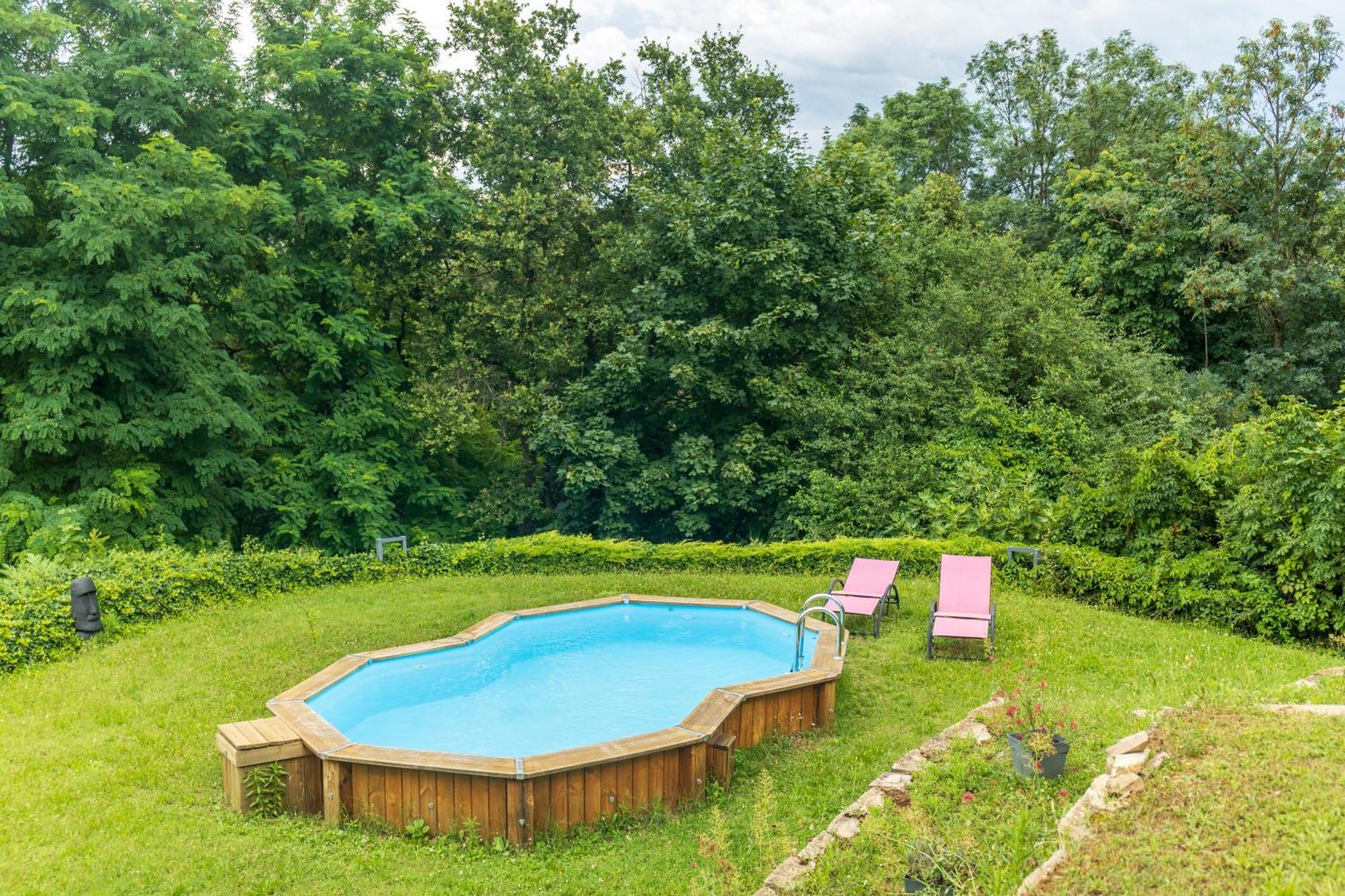 דירות Vernaison Comme Dans Un Ecrin - T2 De 50 M² Avec Jardin, Terrasse Et Piscine מראה חיצוני תמונה